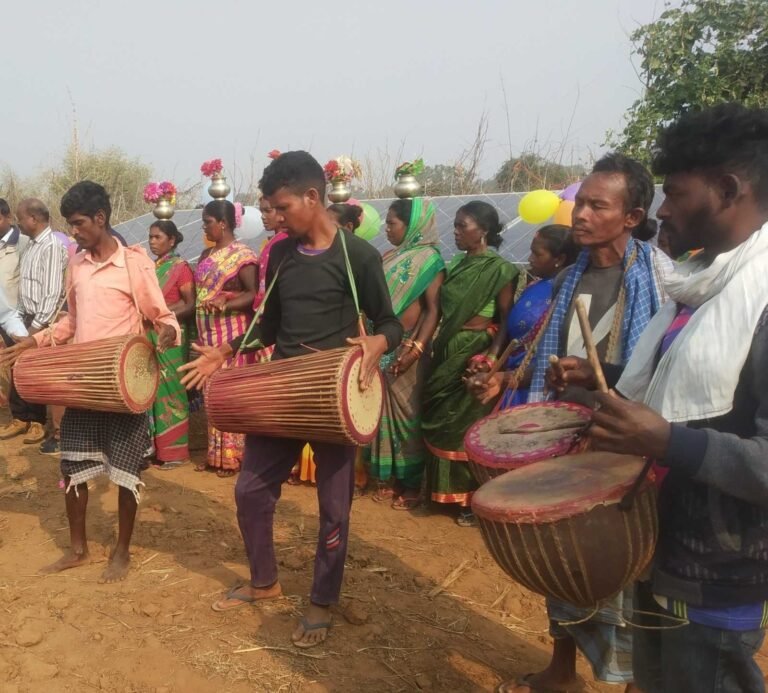 Folk music at a village gathering
