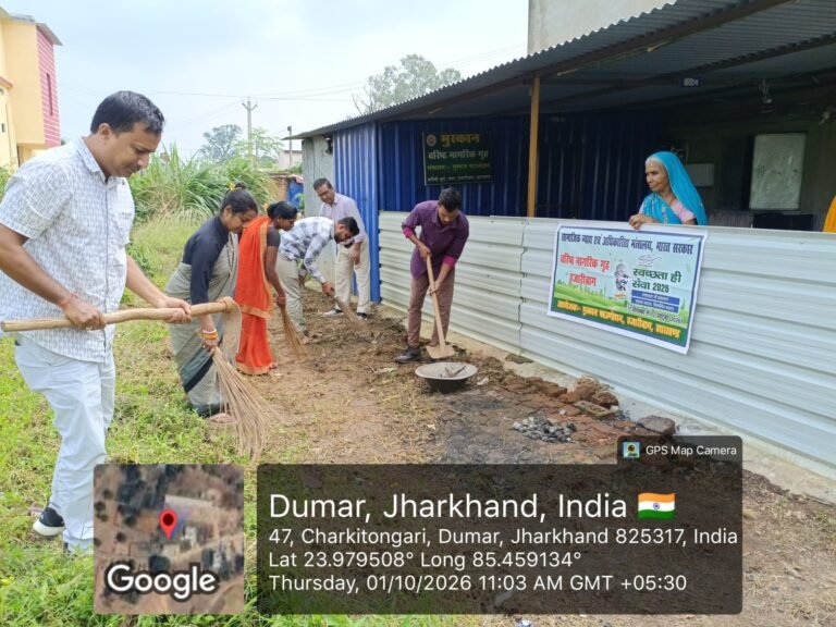 Plantation drive in the village