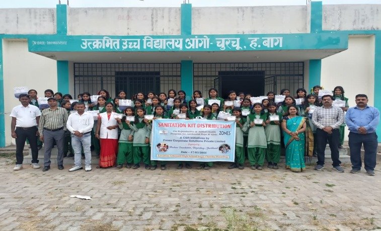Students at a Muskan Foundation health programme